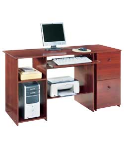 Modular Desk - Mahogany Effect