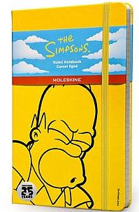 The Simpsons Limited Edition Hard Yellow Ruled Large Notebook (2014)