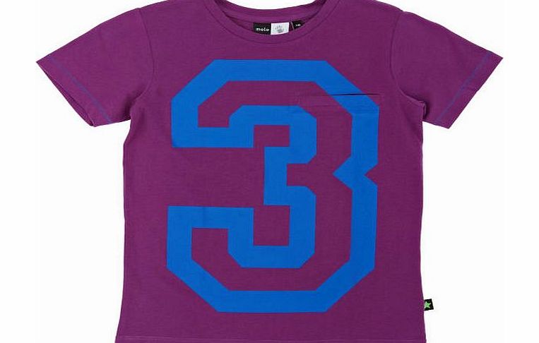 Boys Molo Reuter T-Shirt - Slate Violet