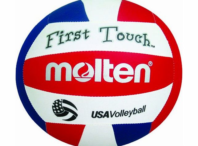 First Touch Volleyball (Red/White/Blue, 10 and Under/5.0-Ounce)