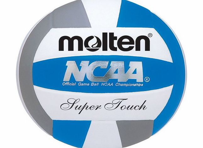Molten Womens NCAA Super Touch Volleyball (Royal/Silver/White, Official)