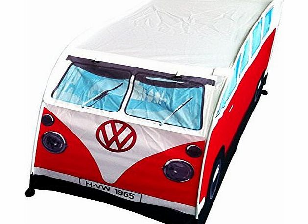 Monster Genuine Volkswagen Split Windscreen VW Camper Van Kids Childrens Pop Up Play Tent Den House - Pink