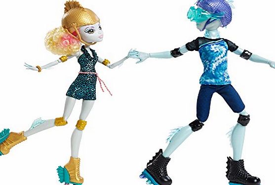Monster High Lagoona and Gillington Gil Webber Wheel Love Dolls (Blue)