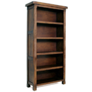 dark wood tall bookcase furniture