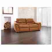 Montana Large Leather Sofa, Caramel