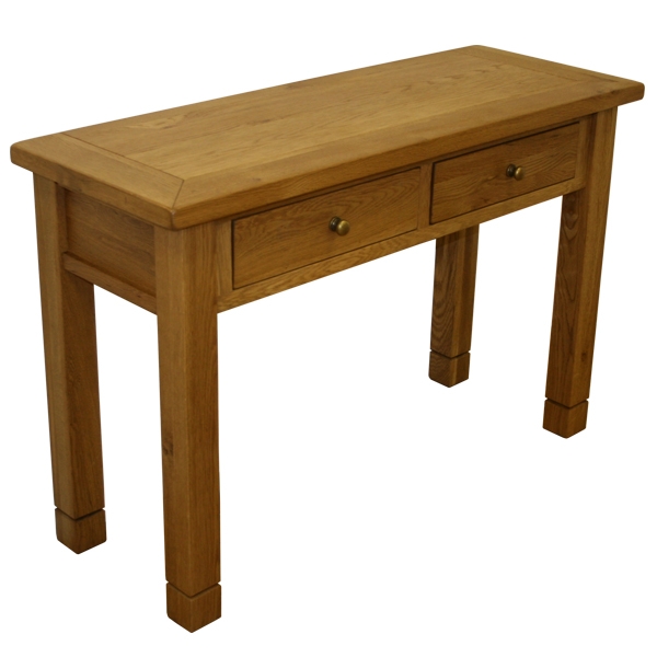 Montreal Solid Oak 2 Drawer Hall Table
