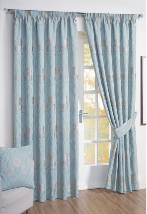 Duck-Egg Lined Curtains
