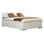 monza Double Bed, White Finish With Brook Mattress