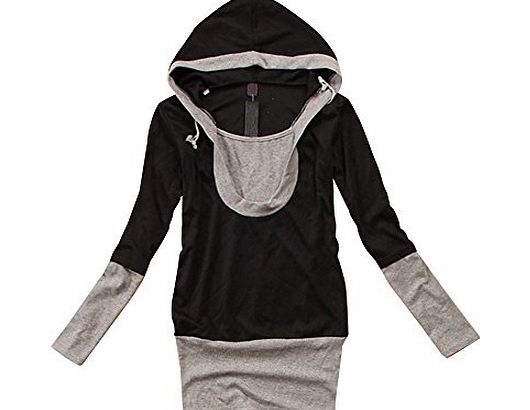 Moonar Womens Casual Tops Sport Two-Piece U Neck Long Sleeve Hoodie T Shirt Sanding   Polyester Spring/Autumn/Summer Lady Girl Jumper Pullover Coat