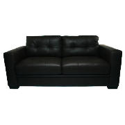 Morgan Large Leather Sofa, Black