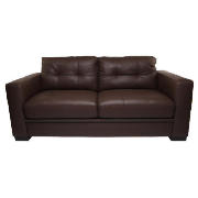 Morgan Regular Leather Sofa, Brown