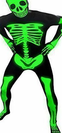 Morphsuits Glow In The Dark Skeleton Morphsuit for Adults - Large