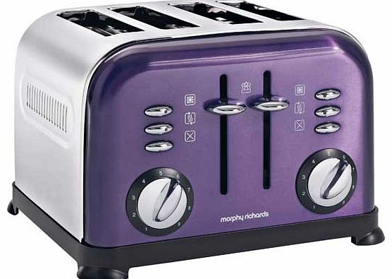Morphy Richards 44737 4 Slice Toaster - Plum