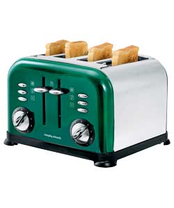 Richards Accents 4 Slice Green Toaster