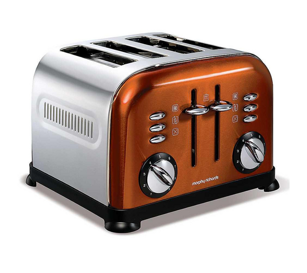 Accents 4 Slice Toaster Copper