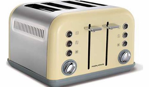 Morphy Richards Cream Accents 4 Slice Toaster