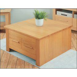 Morris Furniture Midas Storage Coffee Table - Golden Natural Oak