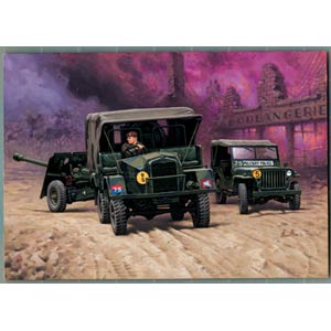 Truck with 17pdr. Gun and Jeep Plastic Kit