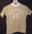 Moschino Kids Beige Short Sleeve Cotton T-Shirt