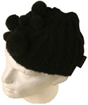 Ladies Moschino Black Wool Mix Hat.