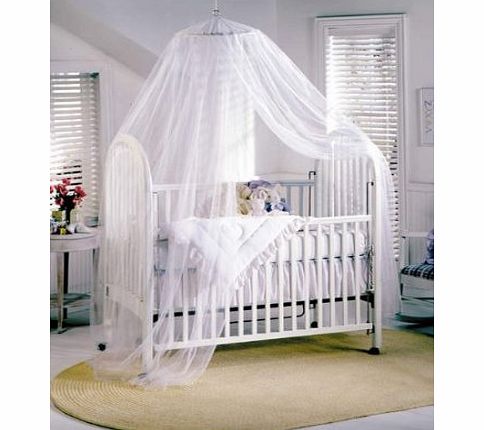 Mosquito Nets 4 U White Baby Canopy / Mosquito Net for Cot with Drawstring Bag
