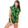 Motel Addison Sleeveless Shirt in Palm Leaf Green