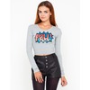 Motel Bonnie Long Sleeve Crop Top with Sequin POW