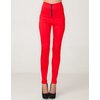 Motel Donella High Waist Skinny Pant in Red