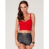 Motel Larry Crop Top in Red