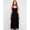 Motel Maddy Strapless Midi Dress in Black with