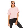 Motel Razma Structured Tee in Baby Pink Waffle
