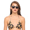 Motel Sherbet Triangle Bikini Top in Sunflower