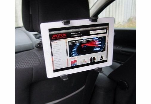 Motionperformance Essentials Black Interior In Car Tilt amp; Rotate All Apple IPad, DVD amp; Tablet Headrest Mount Stand Holder - NEW 2013 PRODUCT