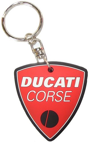 Moto GP Merchandise Ducati Scudetto Rubber Keyring