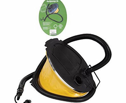 Mountain Warehouse Caravanning Camping Travelling Bellow Footpump mens womens unisex - 3L Airbed Yellow One Size