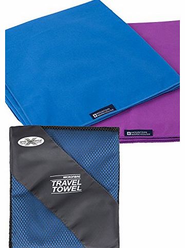 Giant Microfibre Travel Towels - Quick Drying, Lightweight and Antibacterial