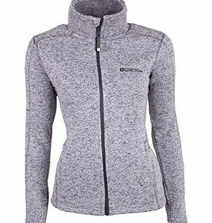 Mountain Warehouse Nevis Full Zip Thermal Soft Warm Lightweight Compact Layering Womens Fleece Grey 16