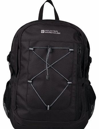 Mountain Warehouse Peregrine 30L Litre Travel Walking Hiking Camping Daysac Ruck Sack Backpack Black One Size