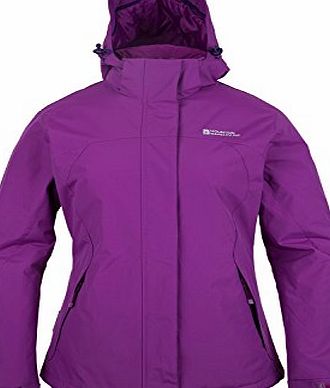 Spirit Womens Insulated Hooded Fleece Lined Snowboarding Skiing Ski Jacket Purple 14