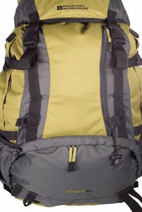 Mountain Warehouse Ventura Medium Travel Hiking Walking Rucksack Rain Cover Backpack 40 L Bag Lime One Size
