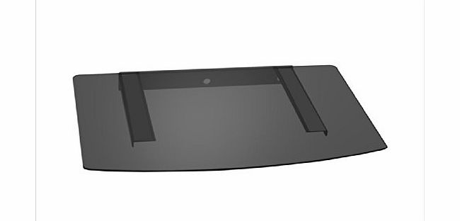 Black Floating Glass DVD Player/ Projector/ Speaker/SKY Wall Mount 1 Shelf for Audio AV TV