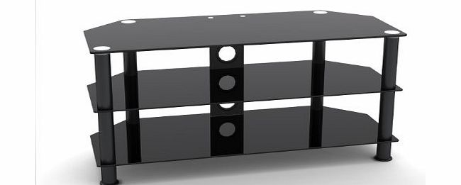 MountRight TV Stands Mountright UMB4 Black Glass TV Stand For 32`` Up To 60`` 3D LED LCD amp; Plasma Television