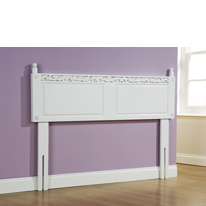 Mountrose Limited Clearance - Midsummer Double Headboard in White