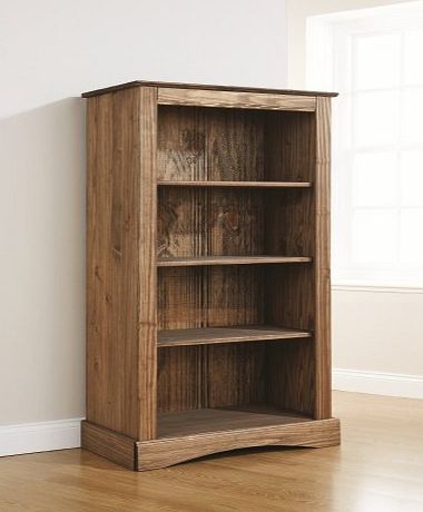 mountrose Monterrey 3 Shelf Bookcase In Dark Stain