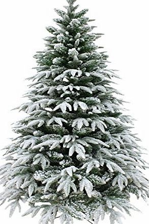 Mr Crimbo 6ft Luxury Snow Tipped Christmas Tree Artificial Pine Indoor Xmas Decoration