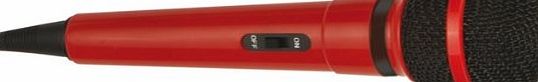 Mr Entertainer Plastic Karaoke Microphone Red