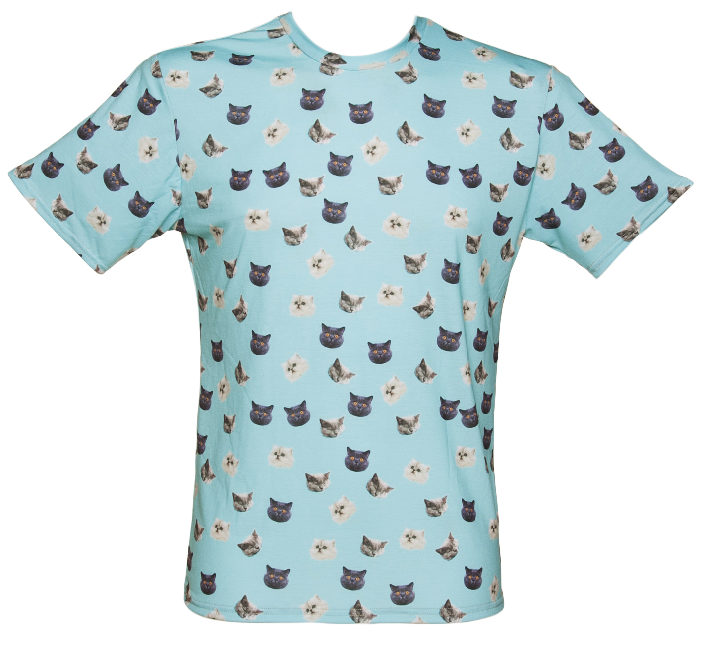 Unisex All Over Kitties Print T-Shirt from Mr