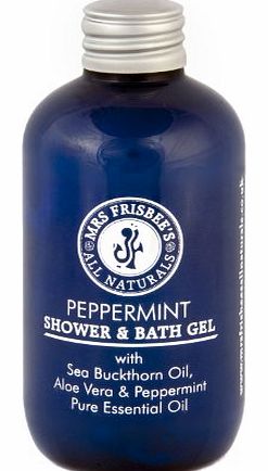 Peppermint Shower amp; Bath Gel with Sea Buckthorn Oil amp; Aloe Vera, 100ml
