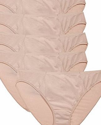MS 5 PACK M.amp;.S Ladies Soft Modal Knickers / Briefs ((01Nude) , Nude Assorted Sizes (16)