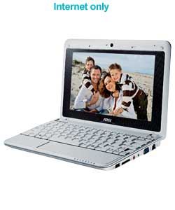 msi Wind U90X 8.9in Mini Laptop - White